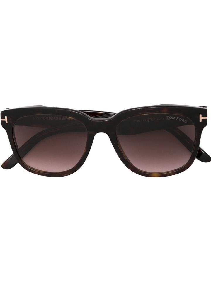 Tom Ford Eyewear Rectangle Frame Sunglasses - Brown