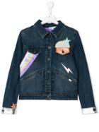 Little Marc Jacobs Embellished Denim Jacket - Blue