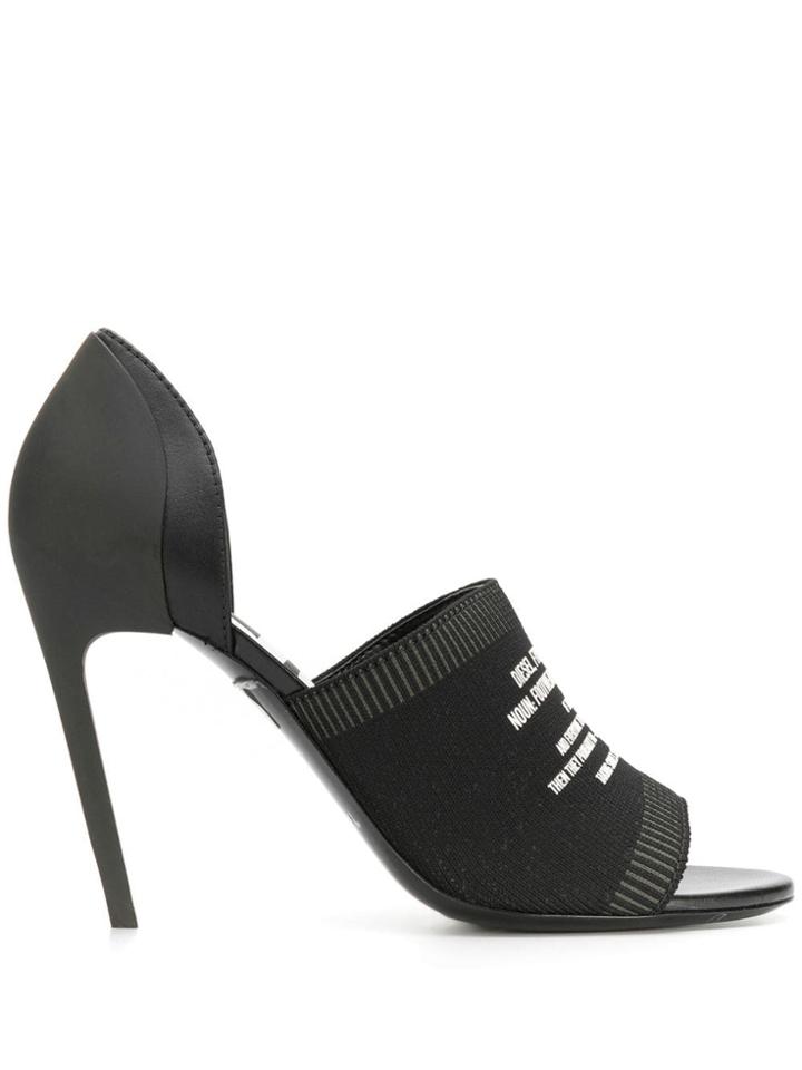 Diesel Knit Pumps - Black