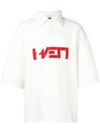 H Rv Rk Oversized Polo Shirt - White