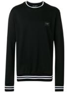 Dolce & Gabbana Logo Plaque Sweatshirt - Black