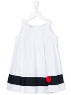 I Pinco Pallino - Contrast Striped Hem Dress - Kids - Cotton/polyester - 2 Yrs, Toddler Girl's, White