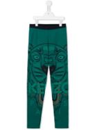 Kenzo Kids 'tiger' Leggings, Girl's, Size: 14 Yrs, Green