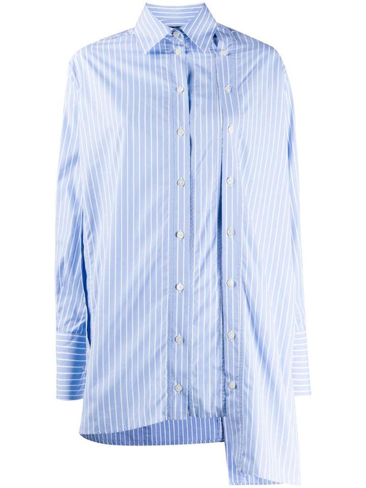 Rokh Double Button Placket Shirt - Blue