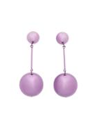 J.w.anderson Metallic Sphere Drop Earrings, Women's, Pink/purple