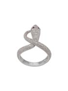 V Jewellery Serpent Ring - Silver