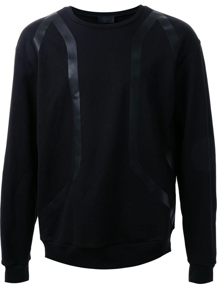 Les Hommes Contrast Panel Sweatshirt
