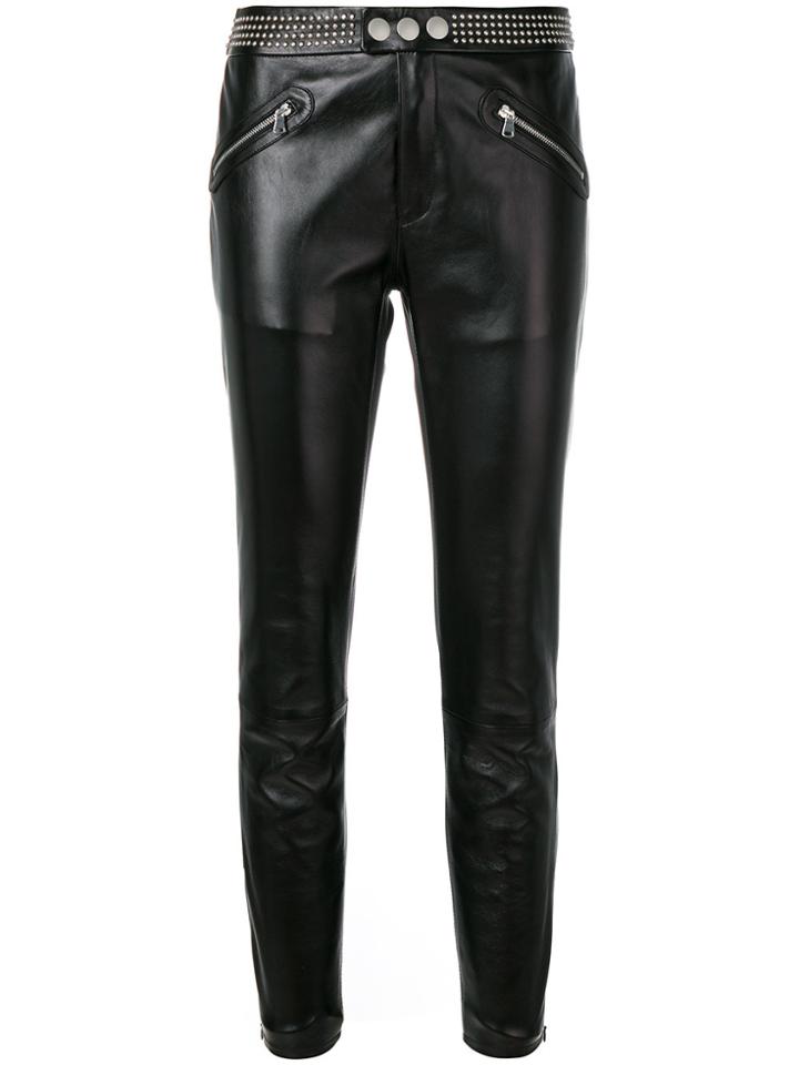 Red Valentino Studded Skinny Trousers - Black