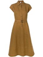 Aspesi Belted Shirt Dress - Brown