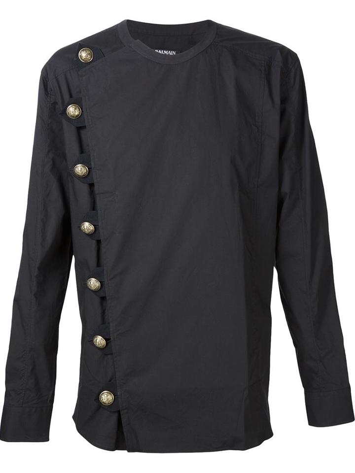 Balmain Side Button Shirt
