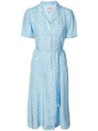 Harley Viera Newton Star-print Dress, Women's, Size: 2, Blue, Silk