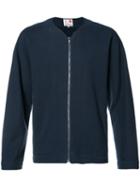 Ikiji Fleecy Lined Zipped Sweatshirt, Size: Xl, Blue, Cotton/polyester