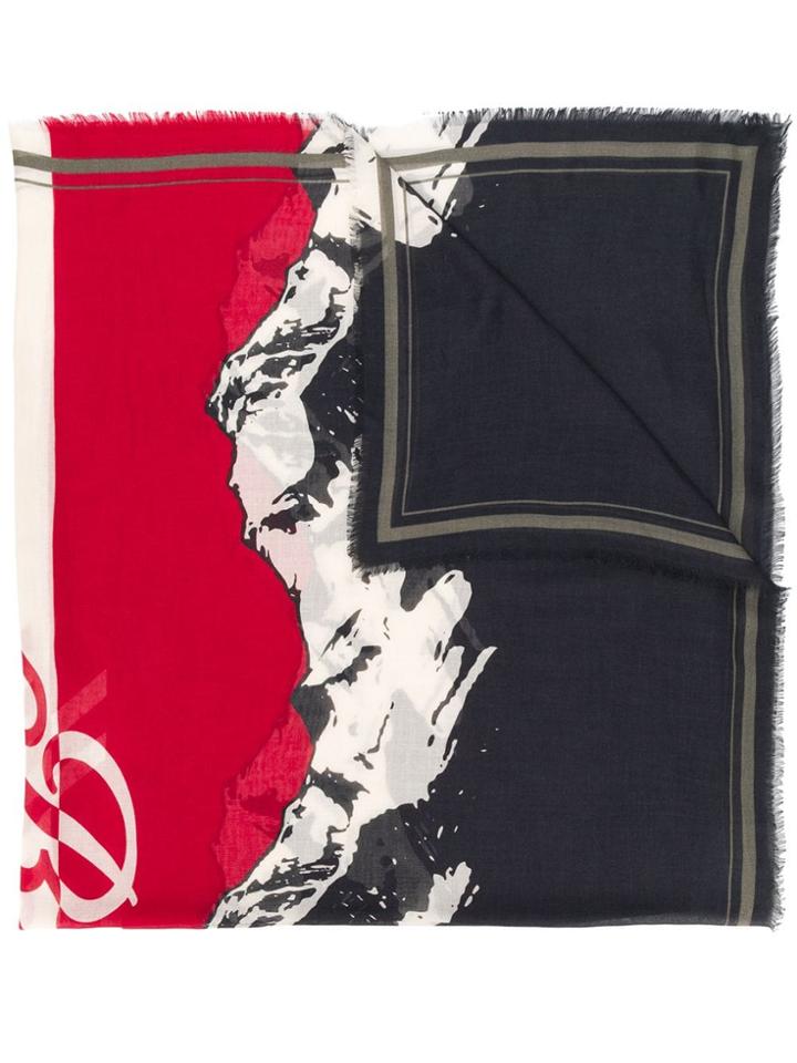 Bally Mountain Print Scarf - Red