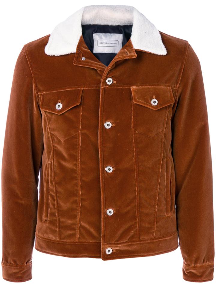 Route Des Garden Shearling Collar Jacket - Brown