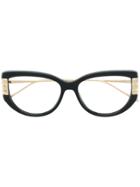 Boucheron Cat Eye Oversized Glasses - Black