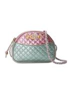 Gucci Laminated Leather Mini Bag - Pink & Purple