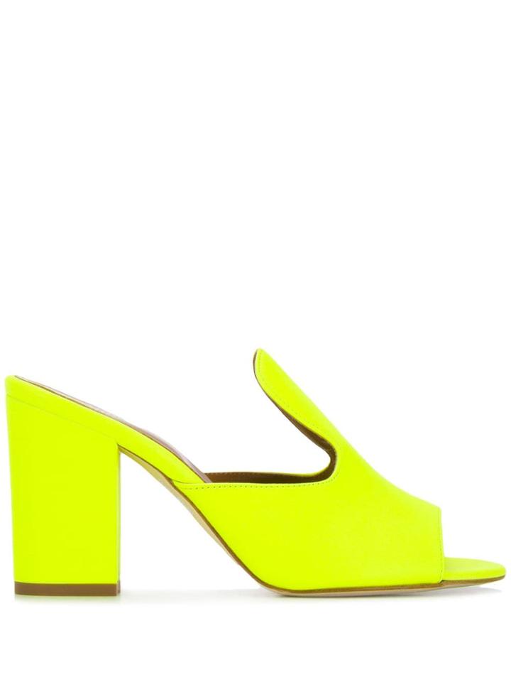 Paris Texas Neon Mules - Yellow