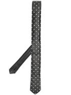 Saint Laurent Crystal Embellished Neck Tie - Black