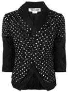 Comme Des Garçons Pre-owned Panelled Polka Dot Print Jacket - Black