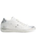 Leather Crown Weathered Low Top Sneakers - White