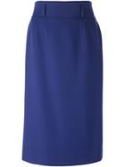 Jean Louis Scherrer Vintage Sheath Skirt - Blue