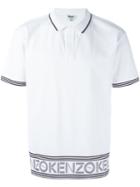 Kenzo Kenzo Print Polo Shirt, Men's, Size: Large, White, Cotton