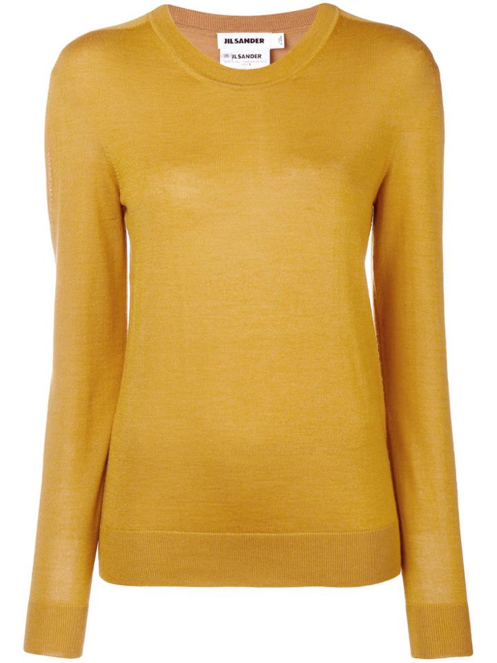 Jil Sander Round Neck Jumper - Yellow & Orange