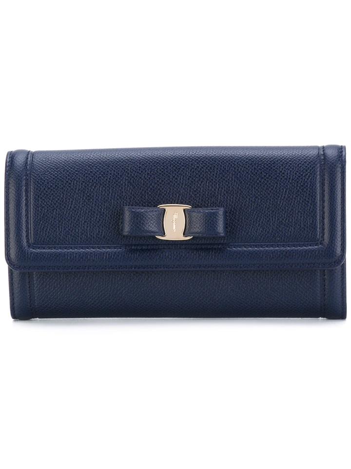 Salvatore Ferragamo Fold-over Wallet - Blue