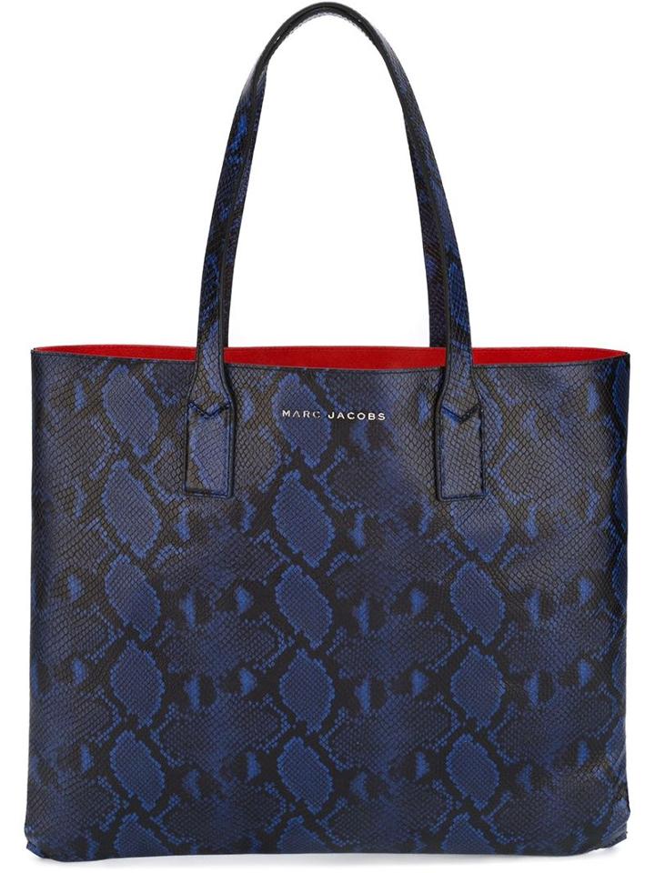 Marc Jacobs B.y.o.t. Ns Shopper Tote, Women's, Blue, Calf Leather