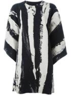 Mm6 Maison Margiela Striped Crew Neck Dress