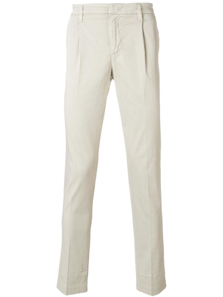 Entre Amis Straight Fit Trousers - Nude & Neutrals