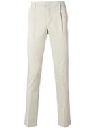 Entre Amis Straight Fit Trousers - Nude & Neutrals