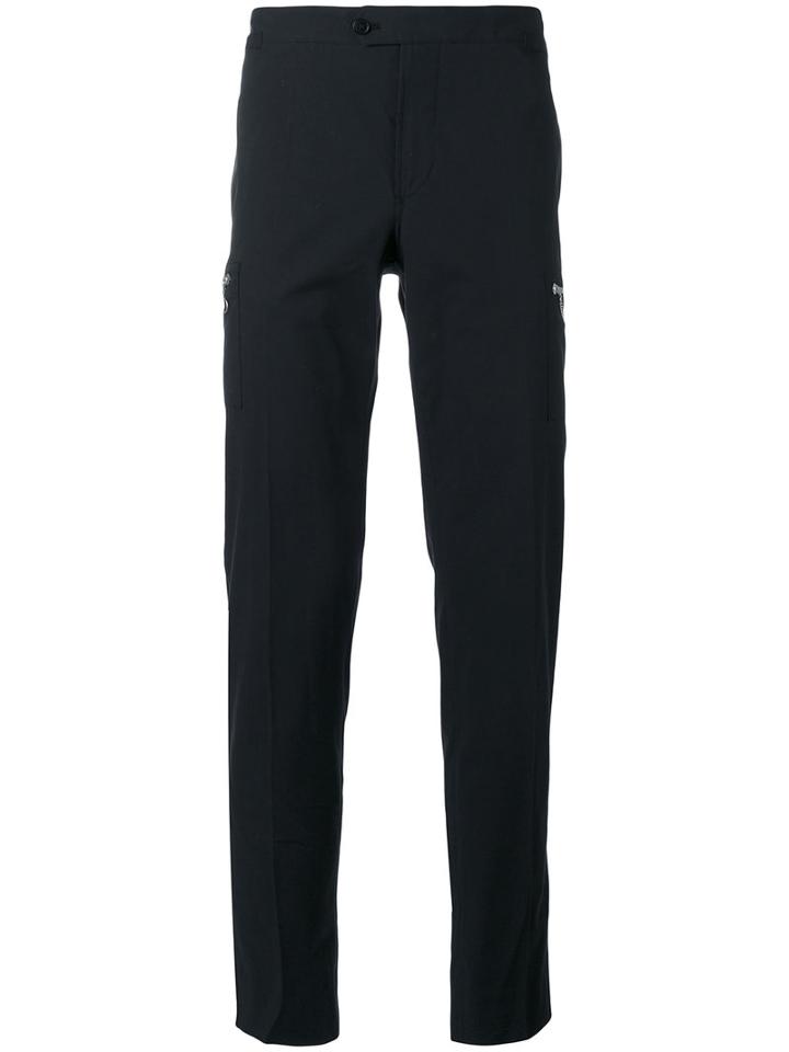 Maison Margiela - Zip Pocket Chino Trousers - Men - Cotton/spandex/elastane - 54, Black, Cotton/spandex/elastane