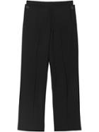 Burberry Pocket Detail Wool Mohair Trousers - Black
