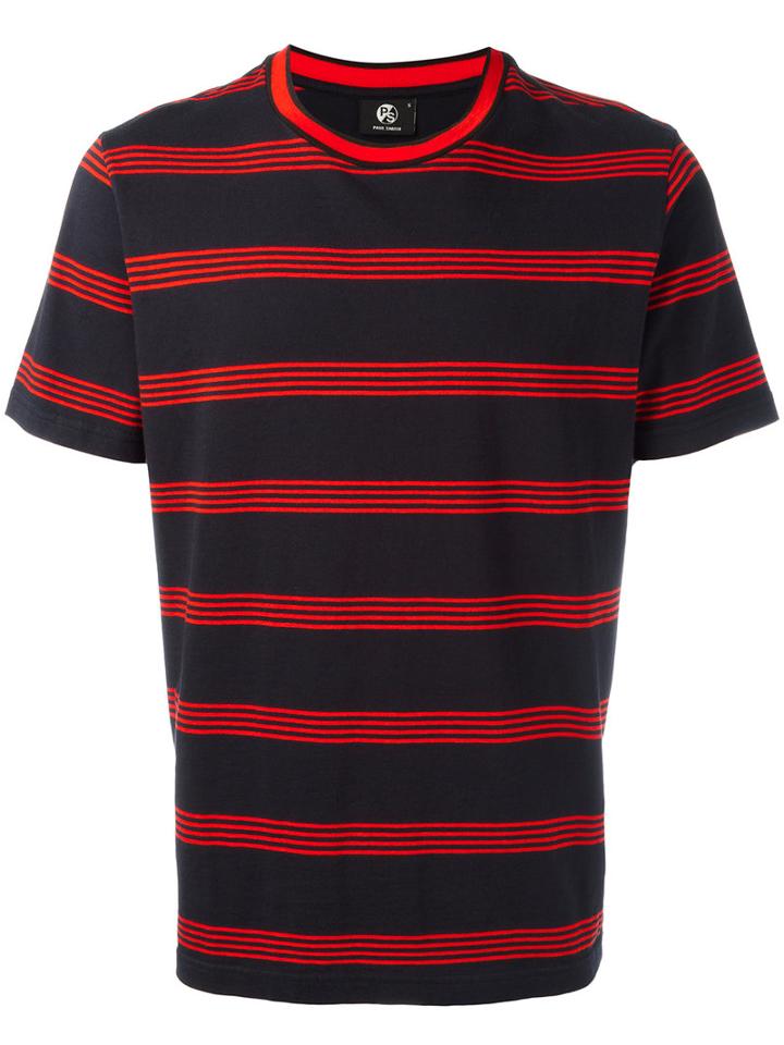 Ps By Paul Smith Striped T-shirt, Men's, Size: Xxl, Black, Cotton
