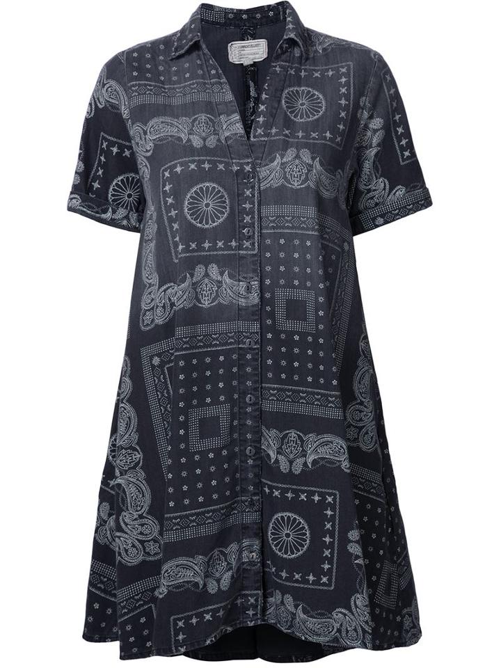 Current/elliott Bandana Print Shirt Dress