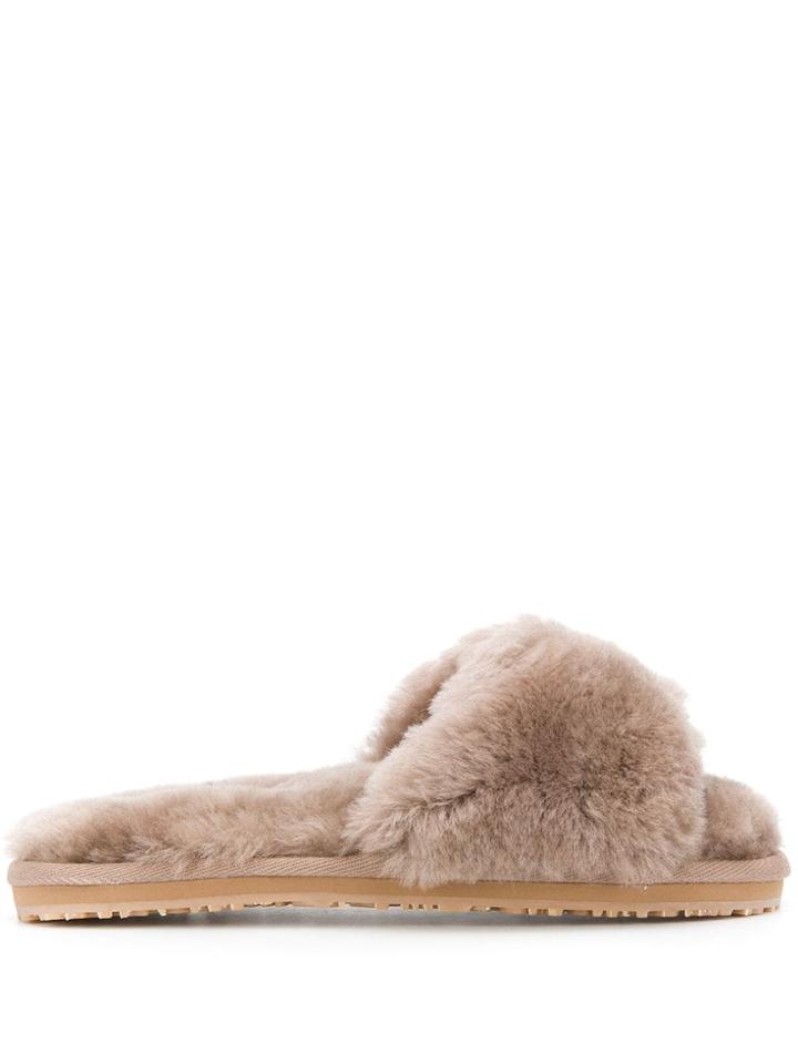 Mou Open-toe Slide Sandals - Neutrals