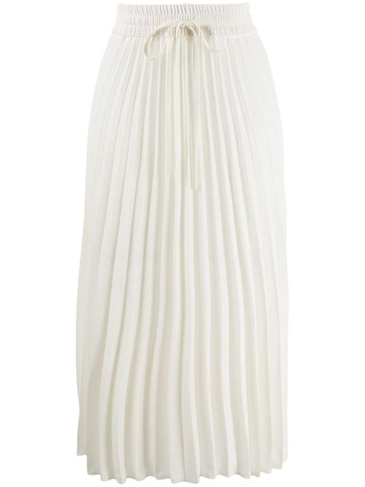 Red Valentino Red Valentino Pleated Midi Skirt - Neutrals