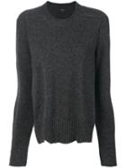 Isabel Marant - Clash Knitted Sweater - Women - Polyamide/camel Hair/wool - 40, Grey, Polyamide/camel Hair/wool