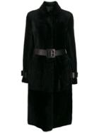Drome Concealed Front Coat - Black