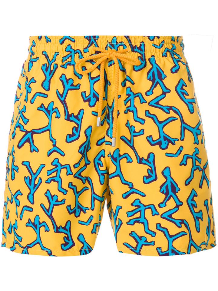 Vilebrequin All-over Print Swim Shorts - Yellow & Orange