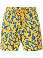 Vilebrequin All-over Print Swim Shorts - Yellow & Orange