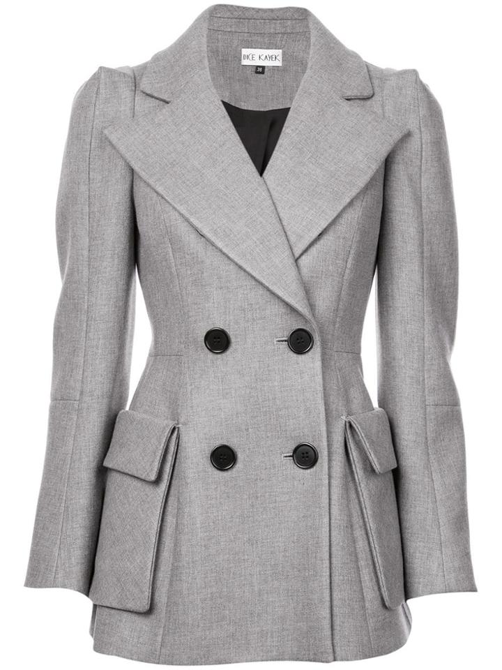 Dice Kayek Double-breasted Blazer - Grey