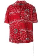Mastermind World Printed Short Sleeve Shirt - Red