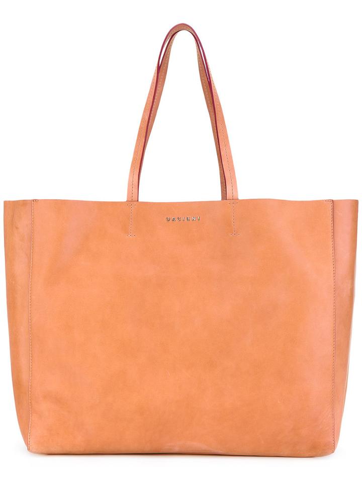 Orciani - Oversized Shopper Tote - Women - Calf Leather - One Size, Brown, Calf Leather