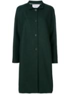 Harris Wharf London - Single Breasted Coat - Women - Virgin Wool - 46, Green, Virgin Wool