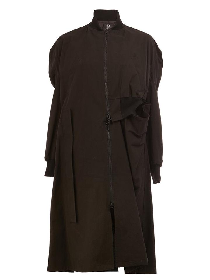 Yohji Yamamoto Gathered Detail Bomber Coat