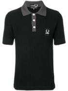 Raf Simons X Fred Perry Contrast Collar Polo Shirt - Black