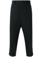 Rick Owens - Drop-crotch Trousers - Men - Silk/cotton/cupro/virgin Wool - 50, Black, Silk/cotton/cupro/virgin Wool