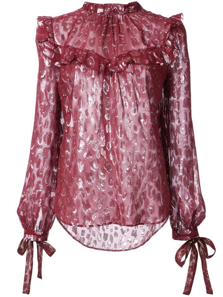 Veronica Beard Brooks Blouse - Red